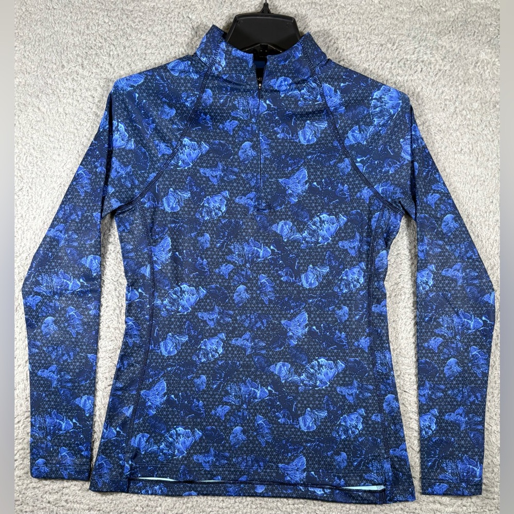 Peter Millar UPF 50+ Protection Pullover Golf 1/4 Zip Top Womens XS